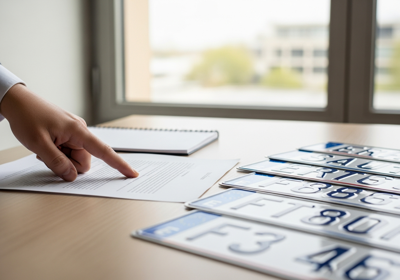 Plaque d'immatriculation véhicule de collection avec son design spécifique